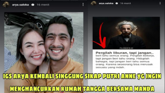 Cek Fakta: IGS Arya Saloka Heboh, Sindir Putri Anne Rusak Rumah Tangga Amanda Manopo