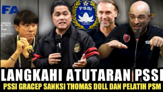 Cek Fakta: Gercep, Erick Thohir Putus Kontrak Thomas Doll dan Pelatih PSM