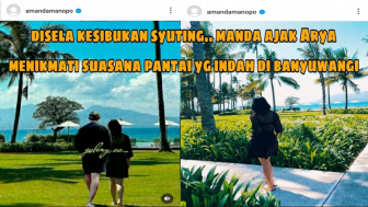 Cek Fakta: Amanda Manopo Ajak Arya Saloka Nikmati Suasana Pantai Indah di Banyuwangi