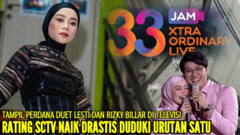 Cek Fakta: Tampil Perdana Duet Lesti Kejora dan Rizky Billar, Rating SCTV Naik Drastis Duduki Urutan Satu