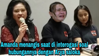 Cek Fakta: Diintergosi Soal Hubungannya dengan Arya Saloka, Amanda Manopo Nangis