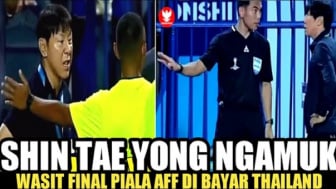 Cek Fakta: Shin Tae-yong Ngamuk, Wasit Final Piala AFF Dibayar Thailand