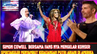 Cek Fakta: Simon Cowell Gelar Konser Spektakuler Sambut Kedatangan Putri Ariani di Amerika