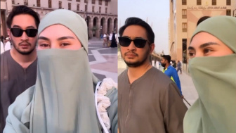 Syahnaz Kenakan Cadar Saat Umrah Bareng Jeje, Gosip Tukang Selingkuh Mencuat: Hukum Zina Berat