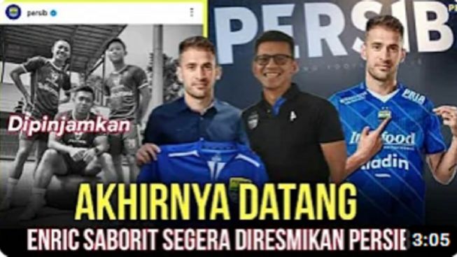 Cek Fakta: Persib Akhirnya Datangkan Enric Saborit, Febri Hariyadi Dipinjam Klub Lain?