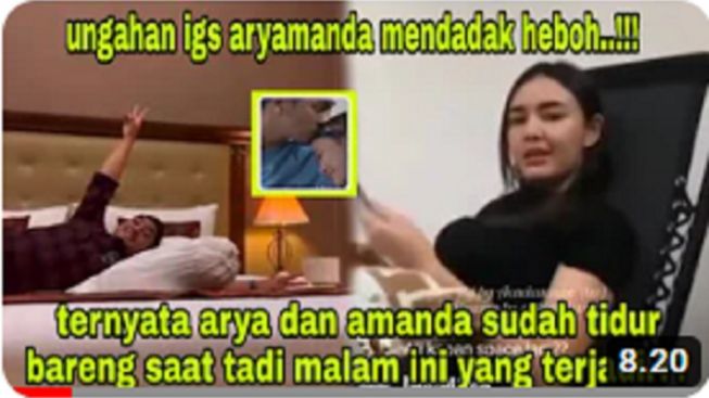 Cek Fakta: Heboh, Amanda Manopo dan Arya Saloka Kepergok Tidur Bareng di Rumah Baru