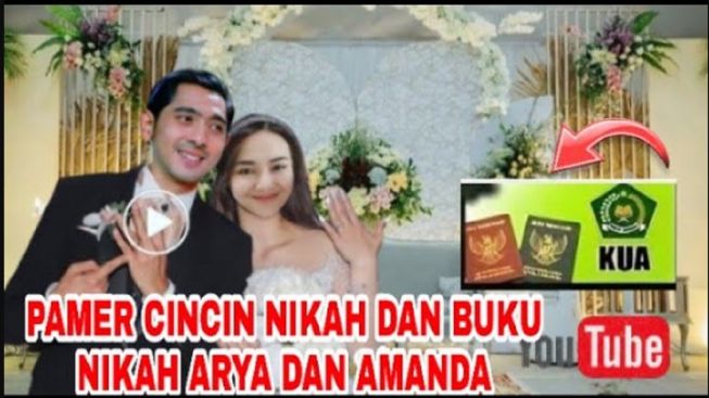 Cek Fakta: KUA Keluarkan Buku Nikah, Arya Saloka dan Amanda Manopo Pamer Cincin
