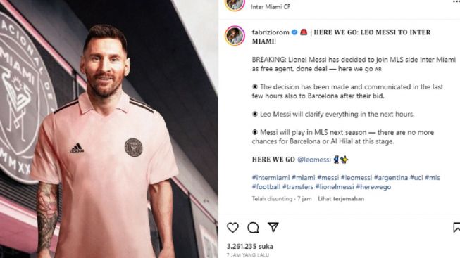 DEAL! Lionel Messi Resmi Gabung Inter Miami MLS, Harapan Barcelona dan Al Hilal Seketika Sirna