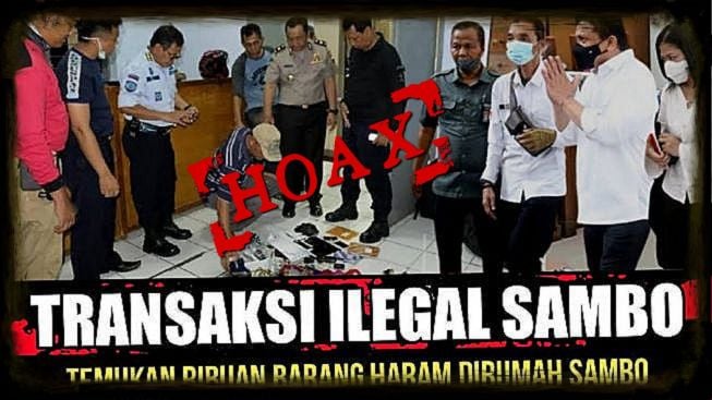 Cek Fakta: Barang Haram Disita dari Rumah Ferdy Sambo, Benarkah?