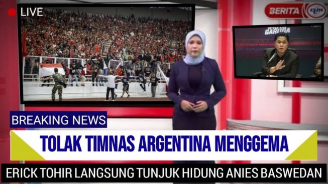 CEK FAKTA: Anies Baswedan Hasut Pemain Timnas Indonesia Mogok Latihan hingga Ajak Warga Tolak Kedatangan Lionel Messi Cs