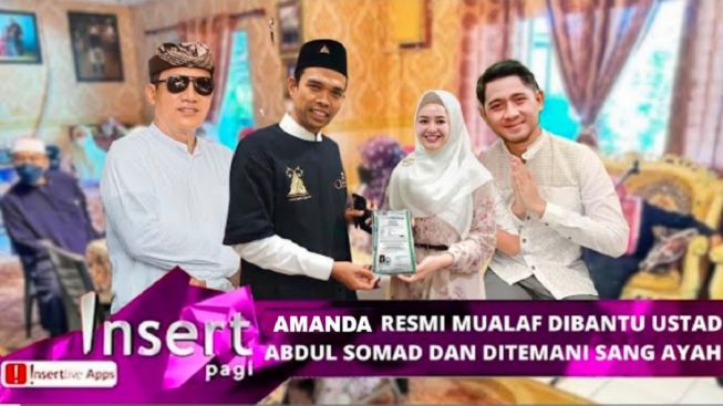 Dibantu Ustaz Abdul Somad, Amanda Manopo Mualaf demi Nikahi Arya Saloka, Cek Faktanya!