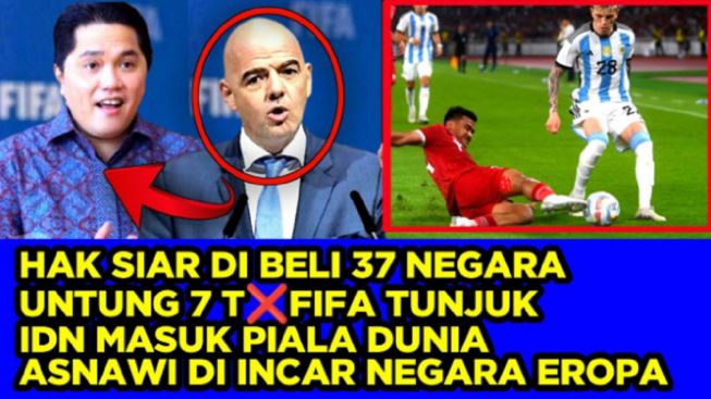 CEK FAKTA: Berkat Erick Thohir, Hak Siar Tayangan Bola Indonesia Dibeli 37 Negara hingga Untung 7 Triliun