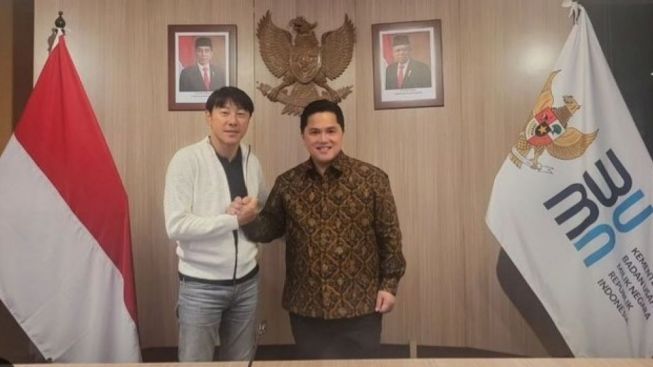 Geser Indra Sjafri, Erick Thohir Percayakan Timnas U-23 pada Shin Tae-yong