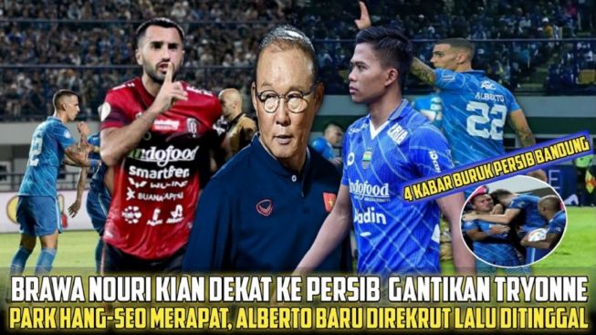 Cek Fakta: Park Hang-seo Merapat ke Persib, Brwa Nouri Gantikan Tyronne del Pino