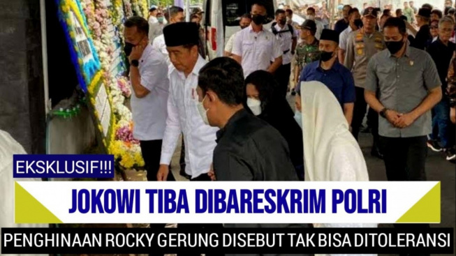 Cek Fakta: Breaking News! Jokowi Tiba di Bareskrim untuk Laporkan Rocky Gerung