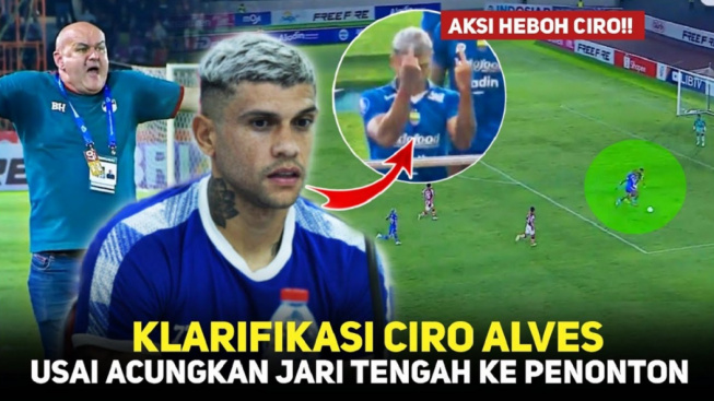 Cek Fakta: Klarifikasi Ciro Alves setelah Acungkan Jari Tengah ke Penonton Persis vs Persib