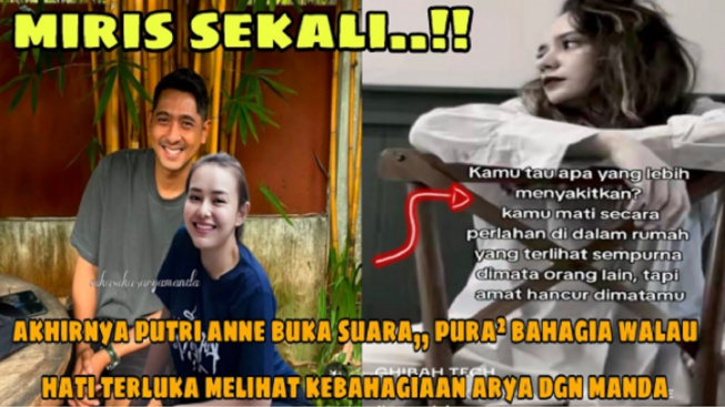 Miris! Putri Anne Pura-Pura Bahagia Melihat Kebersamaan Arya Saloka dan Amanda Manopo, Benarkah?