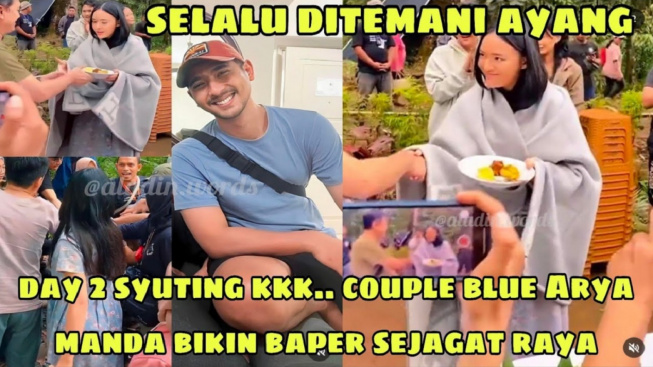 Cek Fakta: Amanda Manopo Pakai Outfit Couple Biru, Arya Saloka Gak Bisa Jauh dari sang Istri