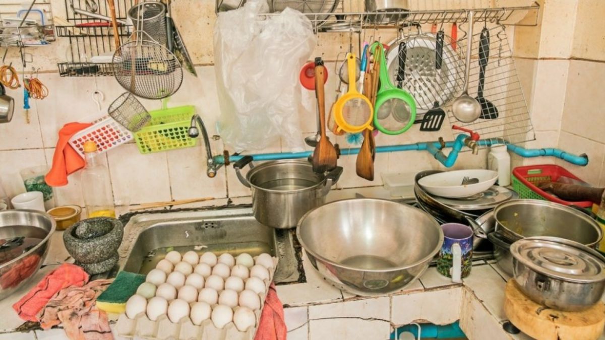 Ilustrasi Dapur berantakan [shutterstock]