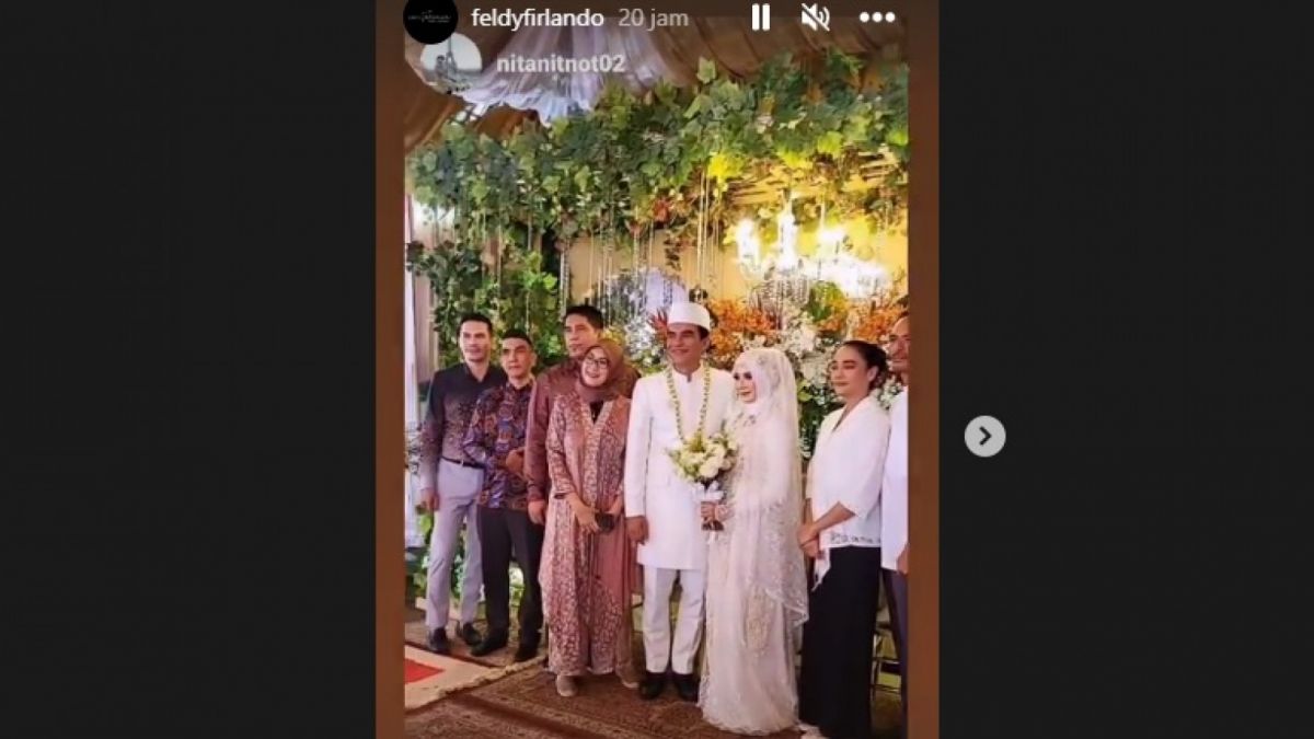 Teddy Syah menikah [Instagram Feldy Firlando]