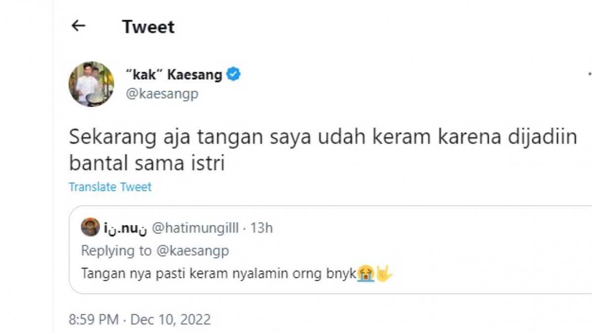 Cuitan Kaesang [Twitter @kaesangp]