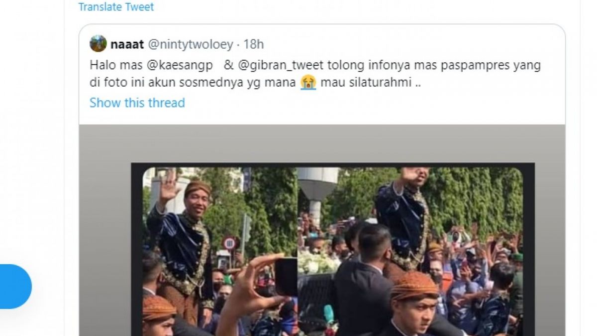 Cuitan Kaesang Pangarep [Twitter]