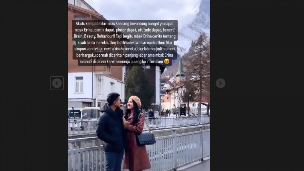 momen Kaesang dan Erina [[Instagram @fraulila]]