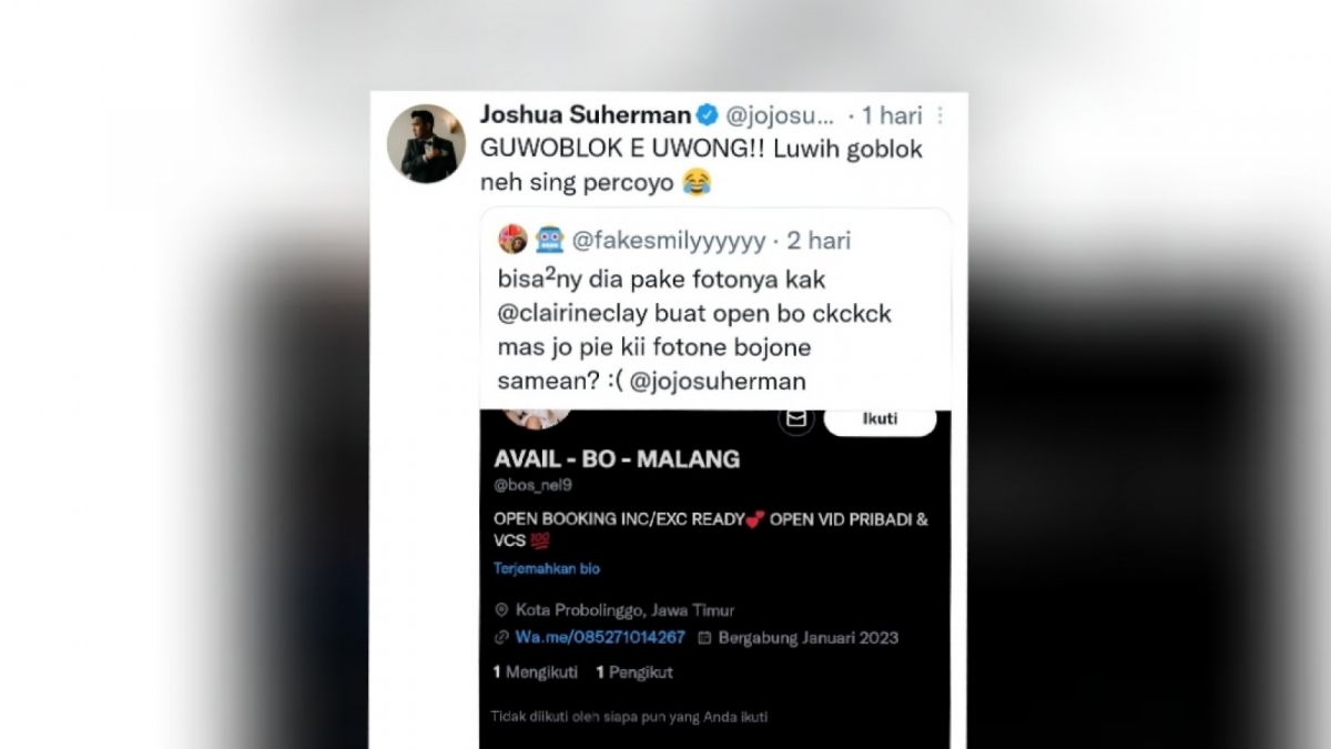 Cuitan Joshua  Suherman [[Twitter]]