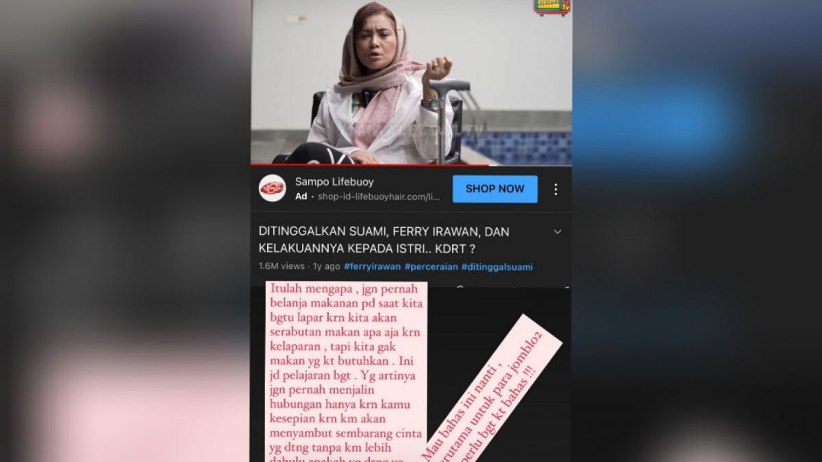 Unggahan stories Nafa Urbach [[Instagram Nafa Urbach]]