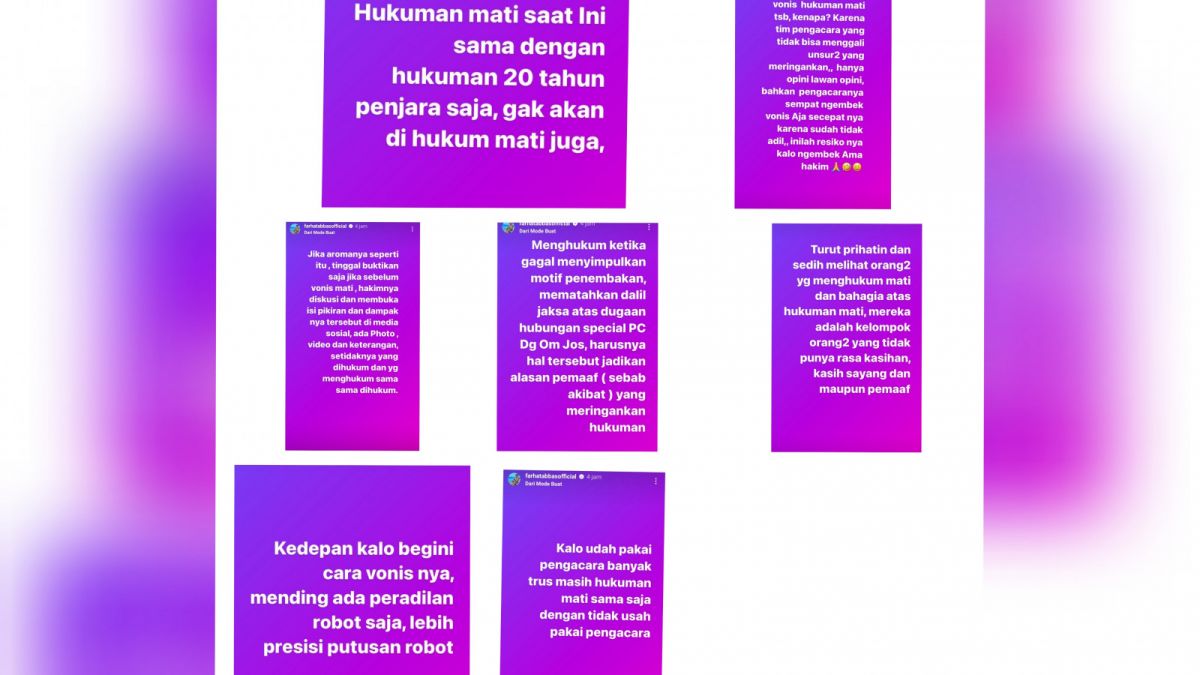 Unggahan Instagram Farhat Abbas