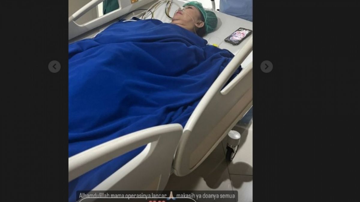 Kondisi Mama Amy usai operasi