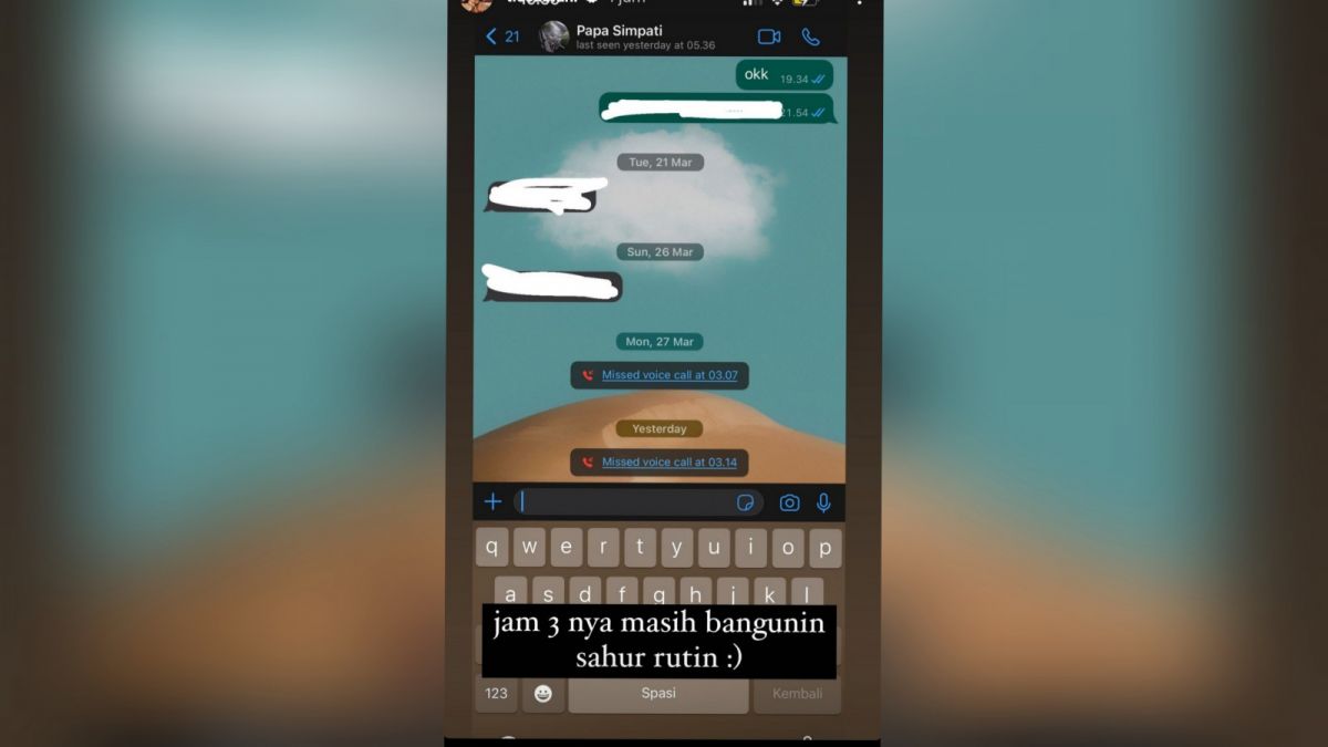 Unggahan Tissa Biani (Instagram)