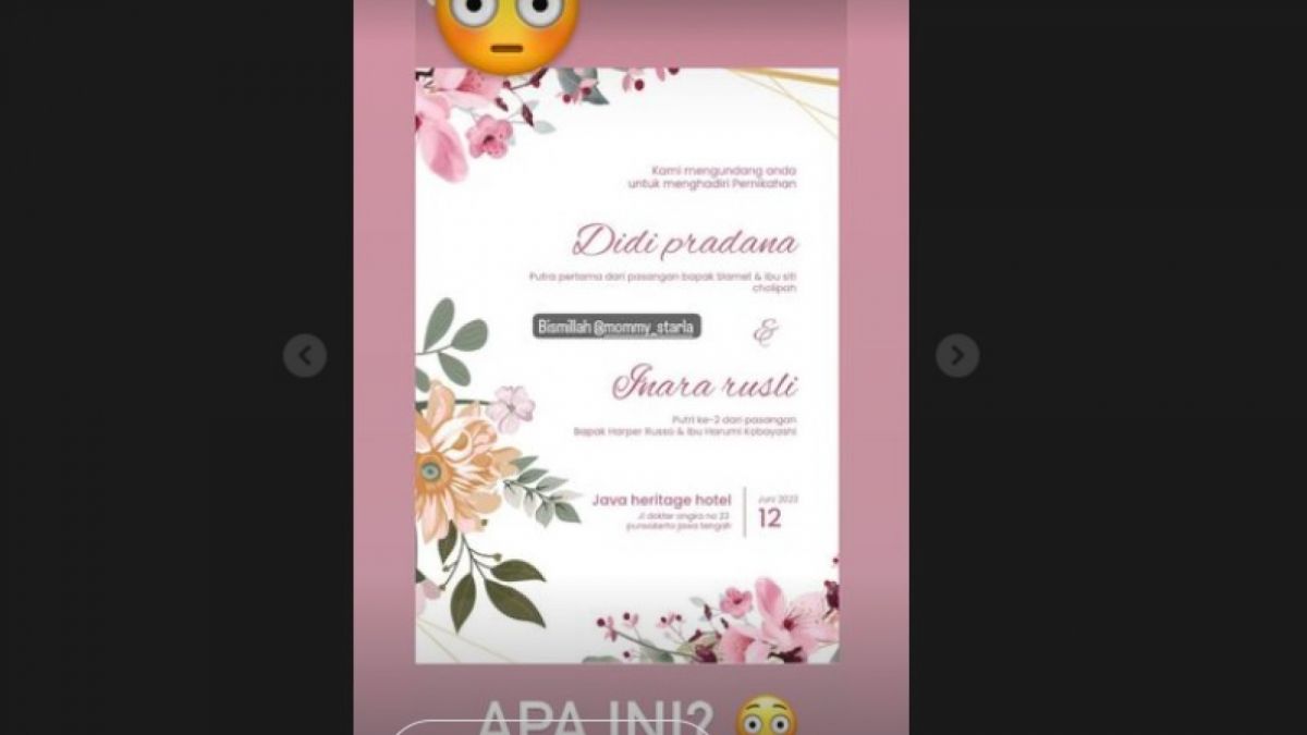 Undangan Nikah Inara Rusli dengan Lelaki Lain [(Instagram)]