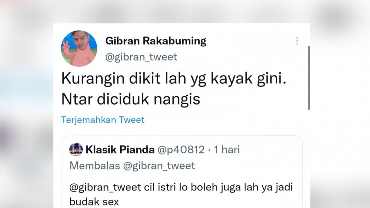 Cuitan Gibran Rakabuming Raka [Twitter]