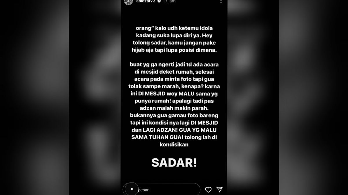 Unggahan Abidzar Al Ghifari