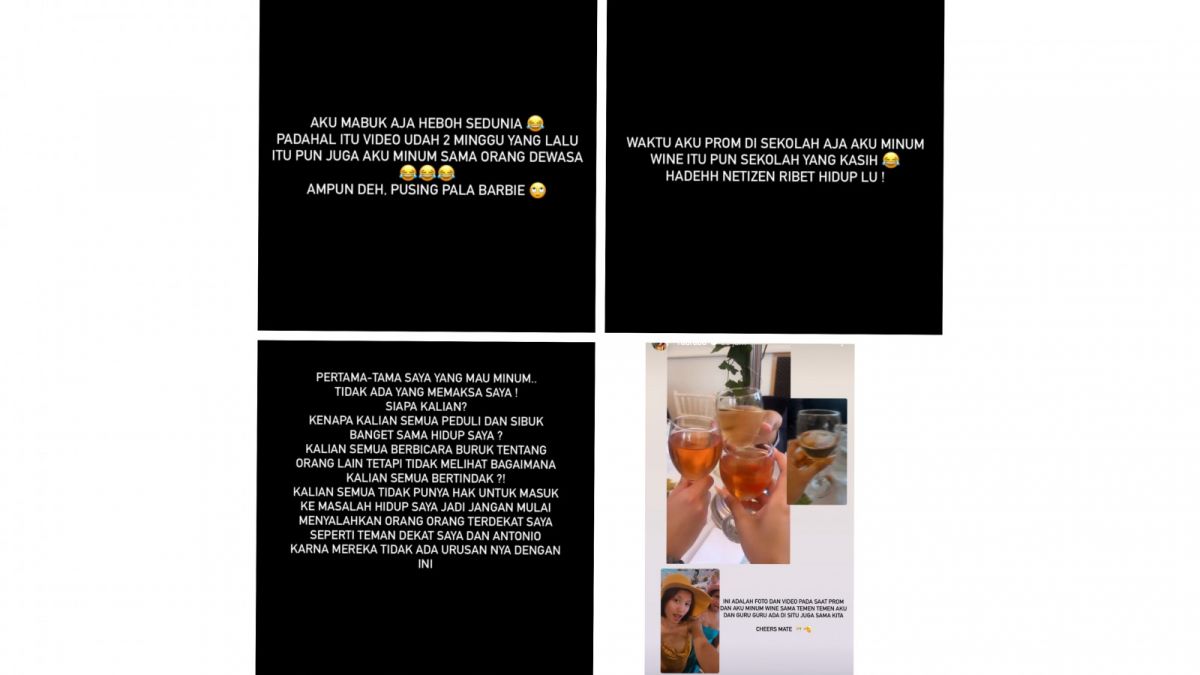 Unggahan Instagram Stories Lolly anak Nikita Mirzani