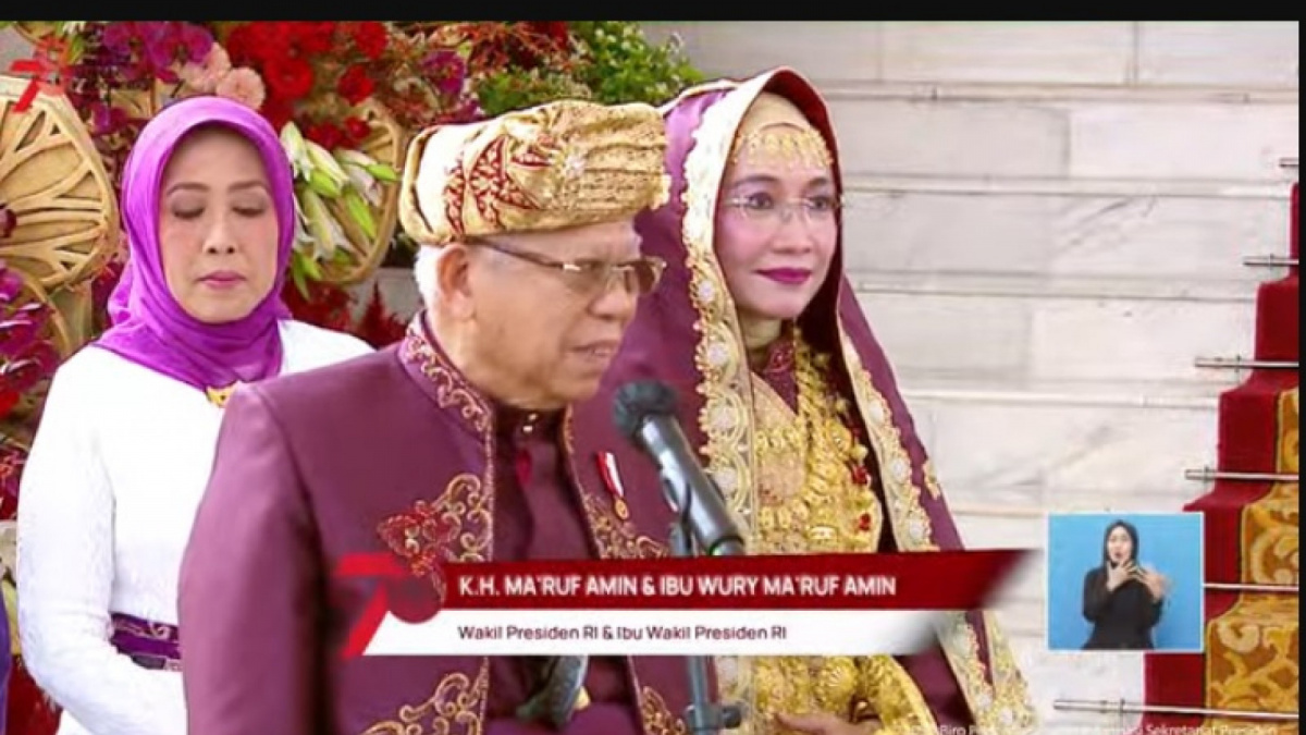 Wapres Ma'ruf Amin dan istri Wury Ma'ruf Amin