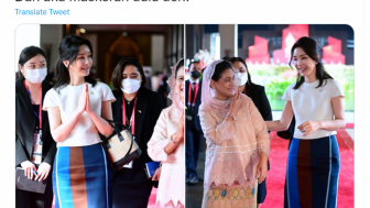 'Bening Banget', Penampilan Ibu Negara Korea Selatan Ketika Bertemu Iriana Curi Perhatian