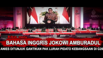 CEK FAKTA: Gegara Bahasa Inggris 'Amburadul', Anies Gantikan Pidato Jokowi di KTT G20, Benarkah?