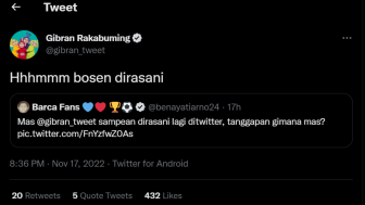 Namanya Jadi Trending Topic Lagi, Gibran Akui Bosan Dirasani