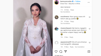 Lyodra Kenakan Gaun Pengantin dengan Ucapan Happy Wedding, Fansboy Jadi Patah Hati