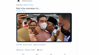 Mendadak Jadi Artis, Momen Gibran Dicium Bapak-Bapak di GBK Malah Jadi Meme Baru