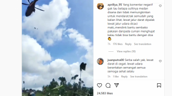 Turunkan Bantuan Jalur Udara, Helikopter Terbang Rendah Bikin Porak-poranda Tenda Pengungsi Gempa Cianjur