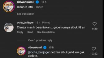 Netizen Singgung Cianjur di Foto Rambut Putih, Respons Ridwan Kamil Tak Kalah Julid