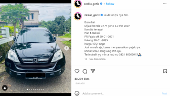 Zaskia Gotik Jual Mobil dengan Harga Murah, Publik: Jadi Inget Jessica Iskandar