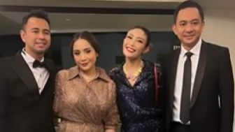 Foto Rangkul Ayu Dewi Bareng Raffi dan Nagita, Wajah Regi Datau Dibilang kayak Lagi Sidang