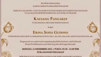 Undangan Kaesang Pangarep dan Erina Gudono Tersebar di Media Sosial, Warganet Salfok Dengan Gelar Akademik