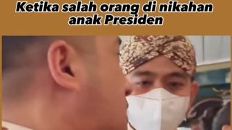 Ngakak, Begini Reaksi Gibran Saat Irfan Hakim Sok Akrab Mengiranya Kaesang di Nikahan
