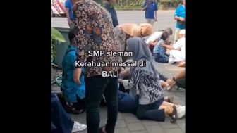 Injak-Injak dan Ludahi Sesajen, Sejumlah Siswa SMP Sleman Kesurupan Massal di Bali