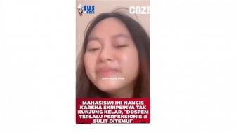 Viral Mahasiwa Nangis Curhat Gegara Skripsi yang Tak Kunjung Kelar, Warganet: Disitulah Diuji Mental Seorang Calon Sarjana